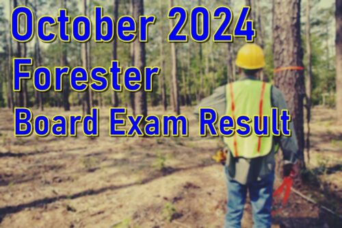 Forester Board Exam Result October 2024
