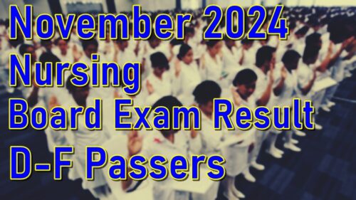 Nursing Board Exam Result November 2024