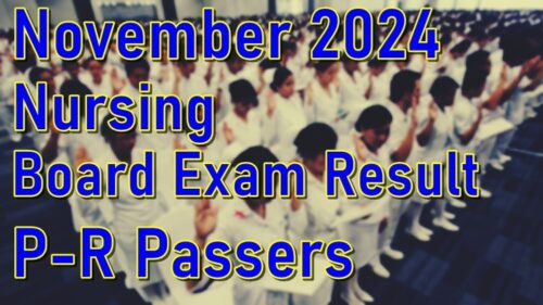 Nursing Board Exam Result November 2024