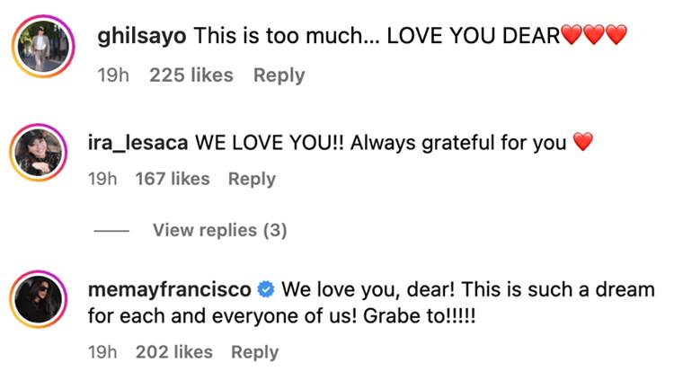heart evangelista glam team comments