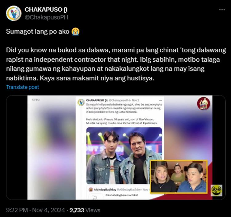 sandro muhlach post 1