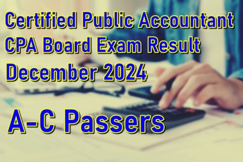 CPA Board Exam Result December 2024