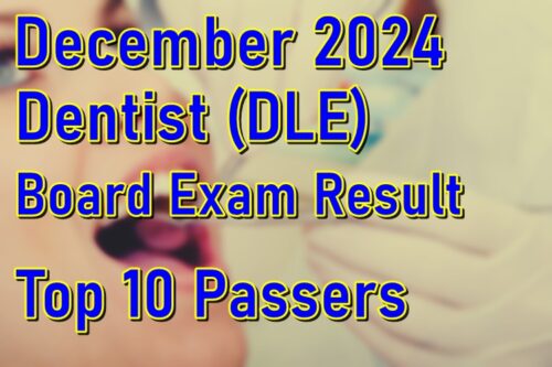 Dentist Board Exam Result December 2024