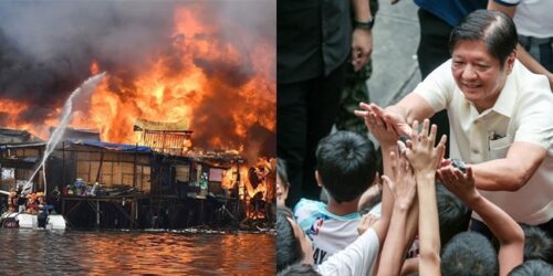 Tondo fire victims, Bongbong Marcos