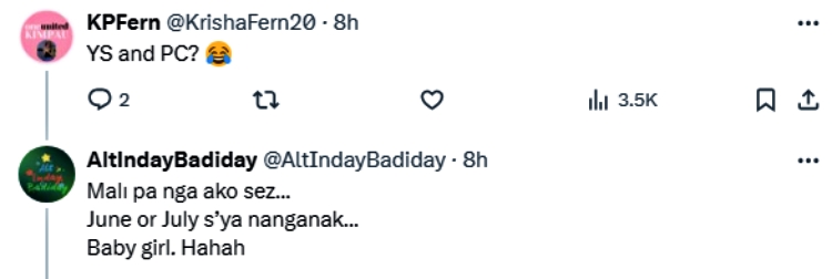 yen santos child comment