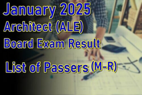 Architecture Exam Result January 2025