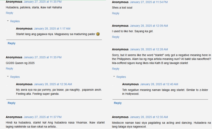 chie filomeno comments