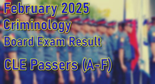 Criminology Board Exam Result February 2025