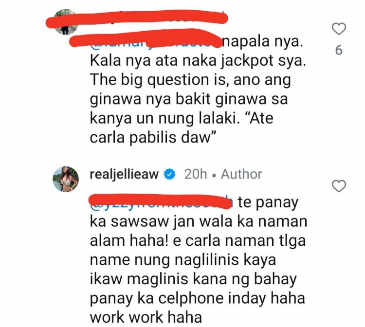 jellie aw comment