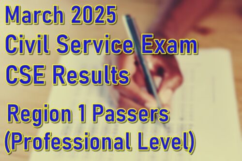Civil Service Exam Result March 2025