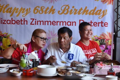 Sara Duterte, Elizabeth Zimmerman, Rodrigo Duterte