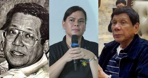 Sara Duterte, Rodrigo Duterte, Ninoy Aquino