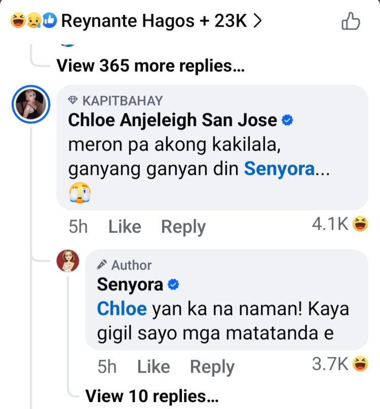 chloe san jose comment