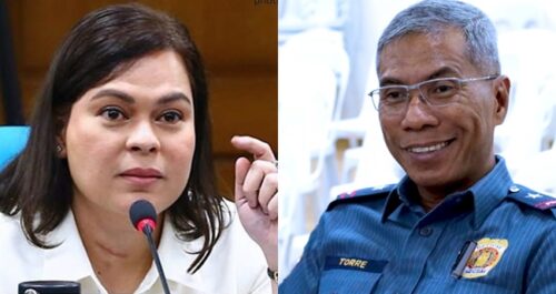 CIDG Chief Nicolas Torre, Vice Pres. Sara Duterte