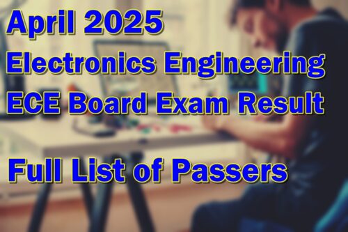 Electronics Engineering ECE Board Exam Result April 2025