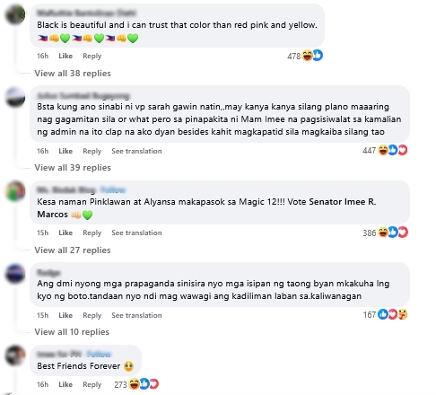 Imee Marcos Post Comments