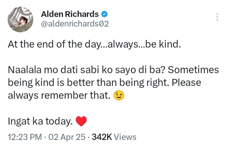 alden richards post