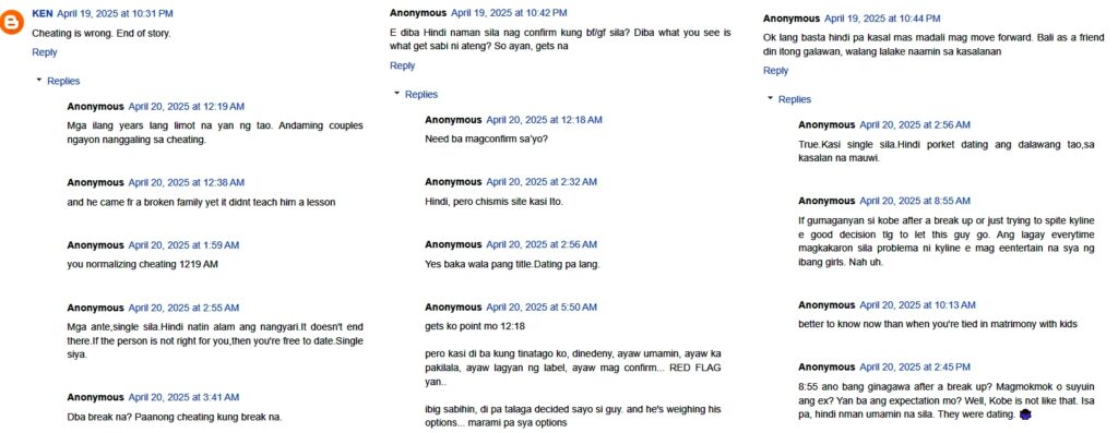 kobe paras comments