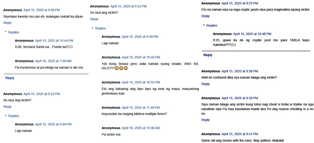 kyline alcantara comments