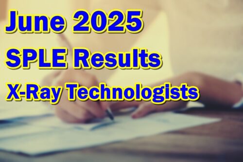 June 2025 SPLE X-Ray Tech Results