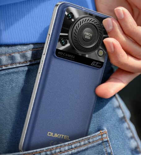 Cover Per Oukitel C60 Pro (6.88") - Custodia In Silicone TPU Nero Ultrasottile Antiurto Con Airbag