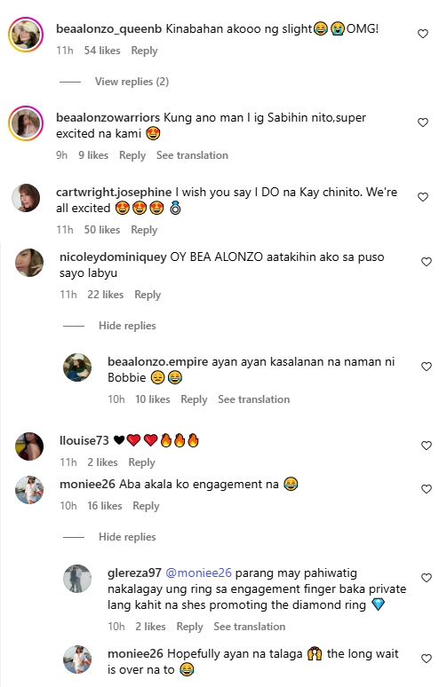 bea alonzo comments