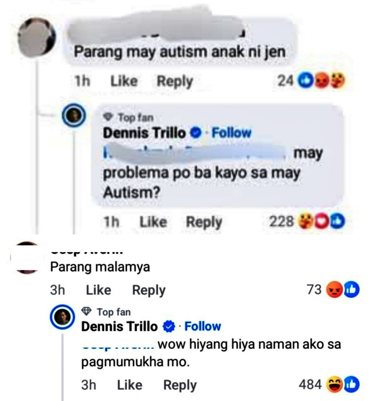dennis trillo comments