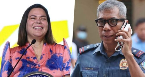 PNP Chief Nicolas Torre, Vice Pres. Sara Duterte