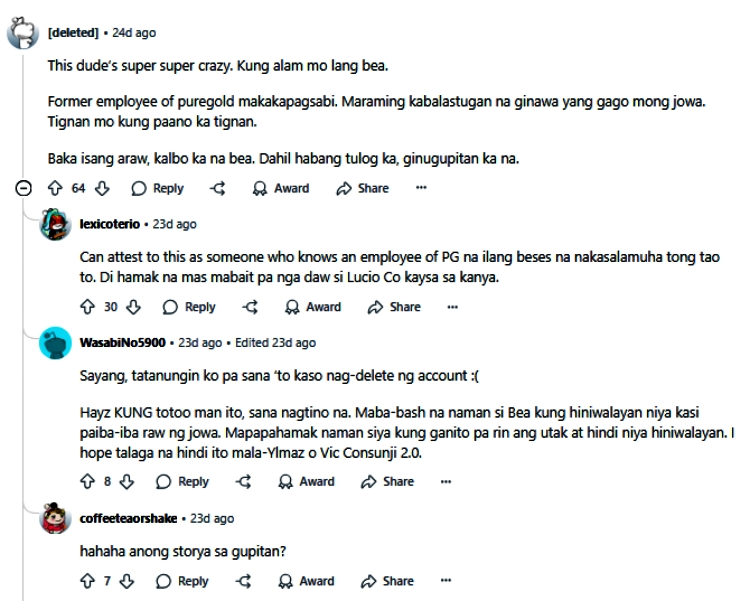 bea alonzo comments