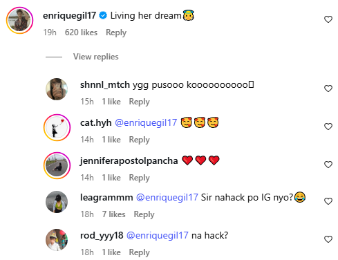 enrique gil comments