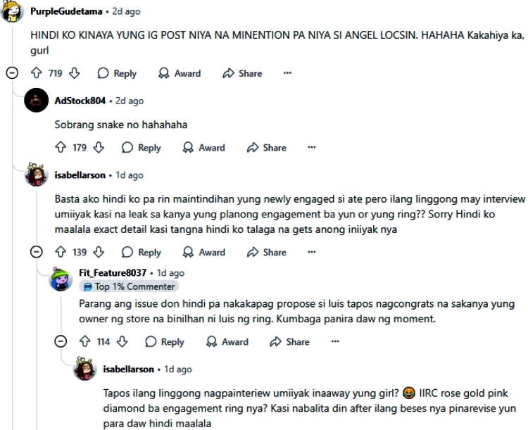 jessy mendiola comments