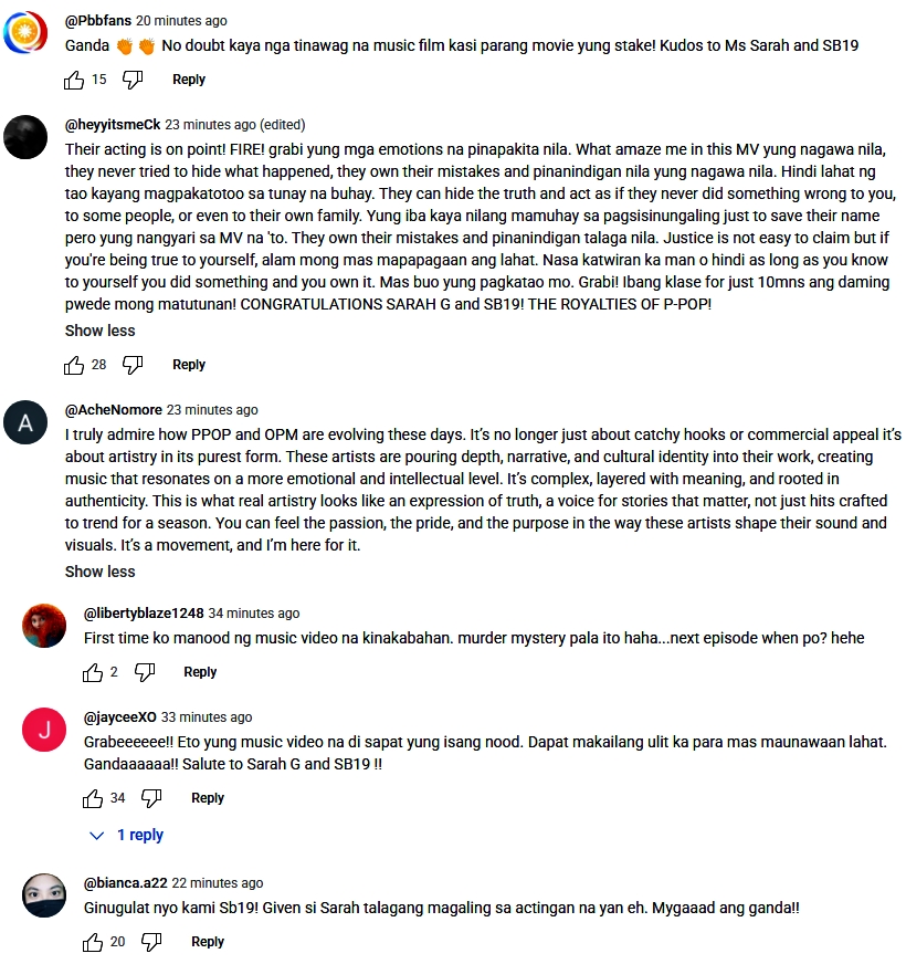 sarah geronimo comments