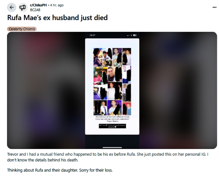 trevor magallanes post  rufa mae quinto