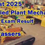 Certified Plant Mechanic Board Exam Result August 2025