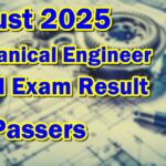 Mechanical Engineer Board Exam Result August 2025