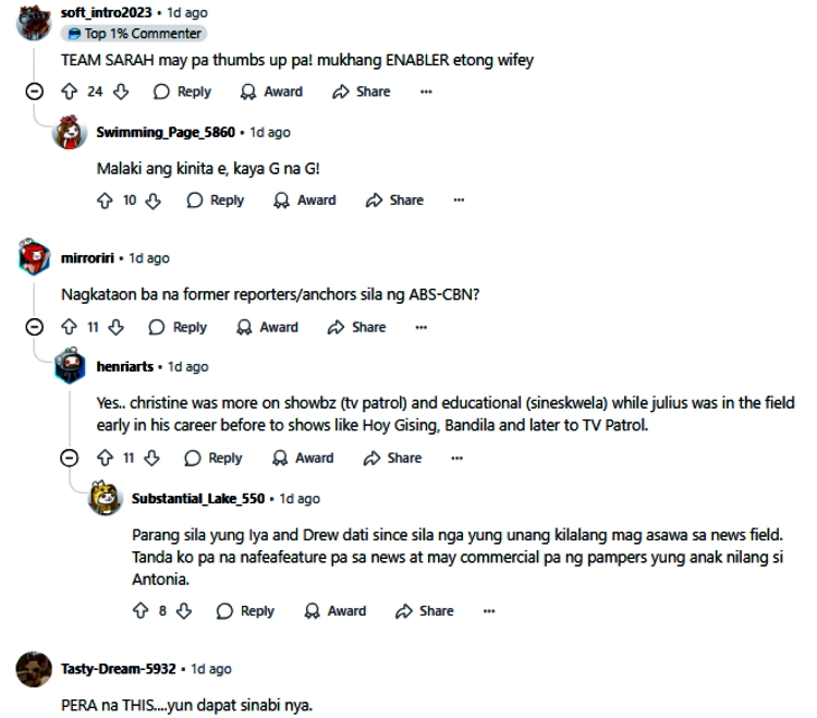 christine bersola comments