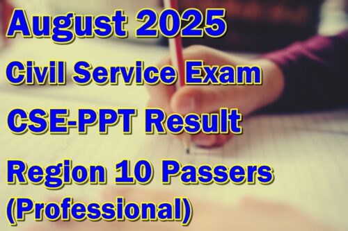 Civil Service Exam Result August 2025