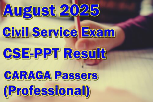 Civil Service Exam Result August 2025
