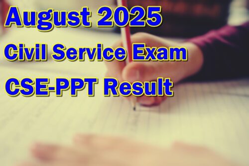 Civil Service Exam Result August 2025