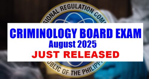 Criminology Board Exam Result
