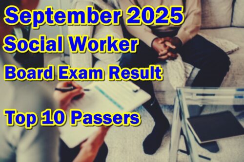 Social Worker Board Exam Result September 2025