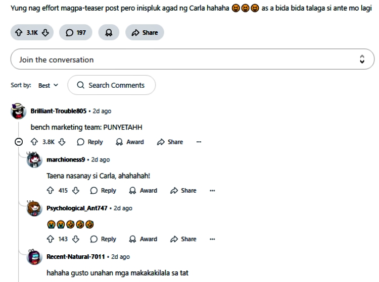 carla abellana comments 1