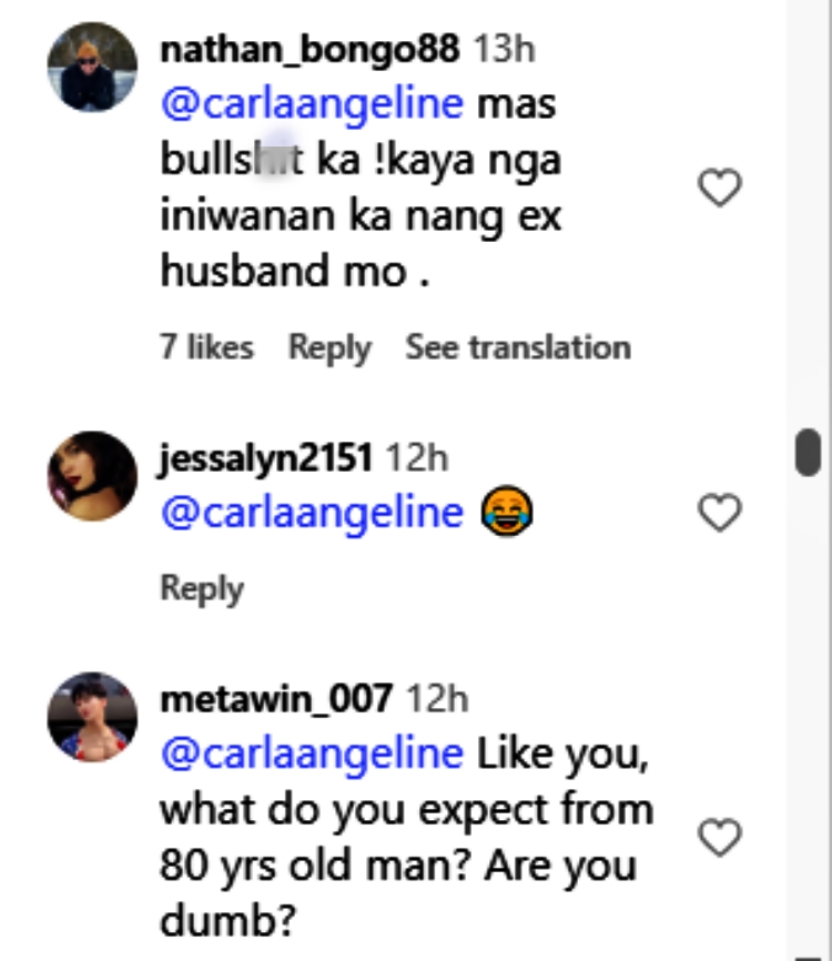 carla abellana comments