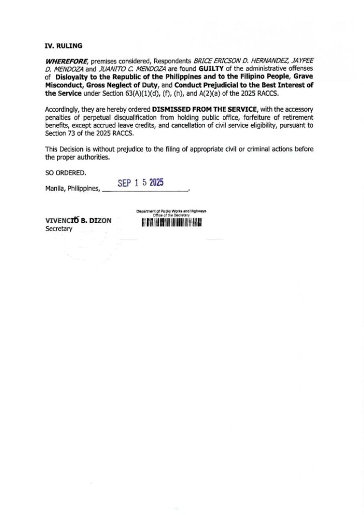 DPWH Bulacan Officials