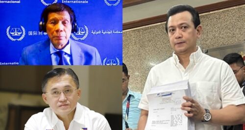 Antonio Trillanes, Rodrigo Duterte, Bong Go