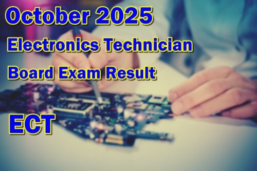 Electronics Technician ECT Board Exam Result October 2025