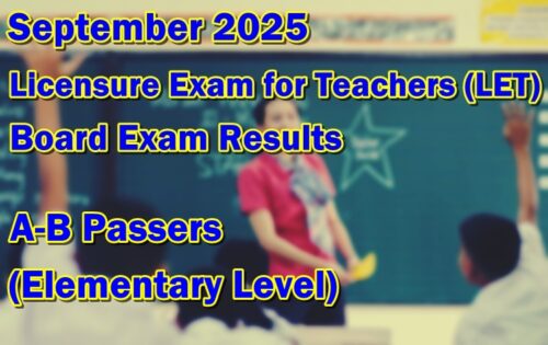 LET Result September 2025