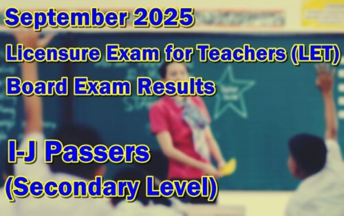 LET Result September 2025