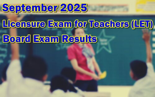 LET Result September 2025