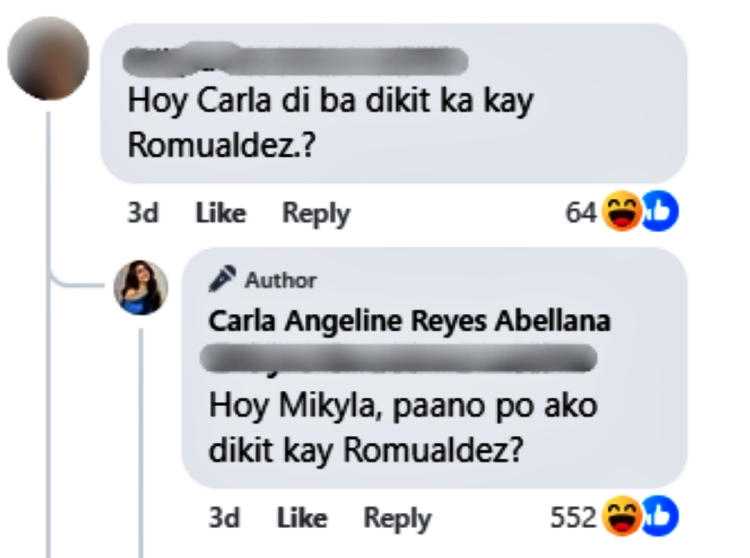 carla abellana comment